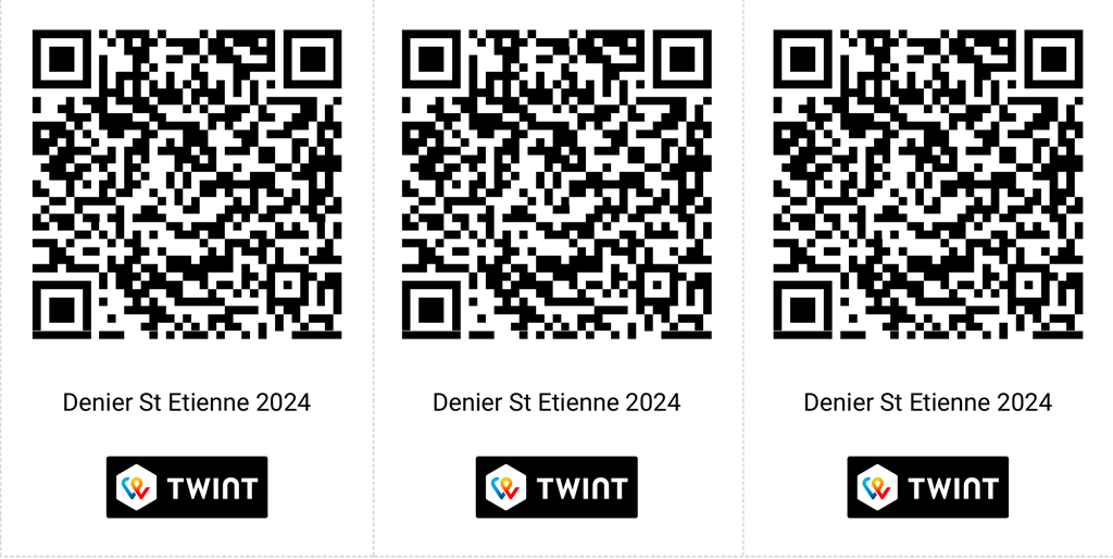 TWINT QR code Paroisse St-Étienne